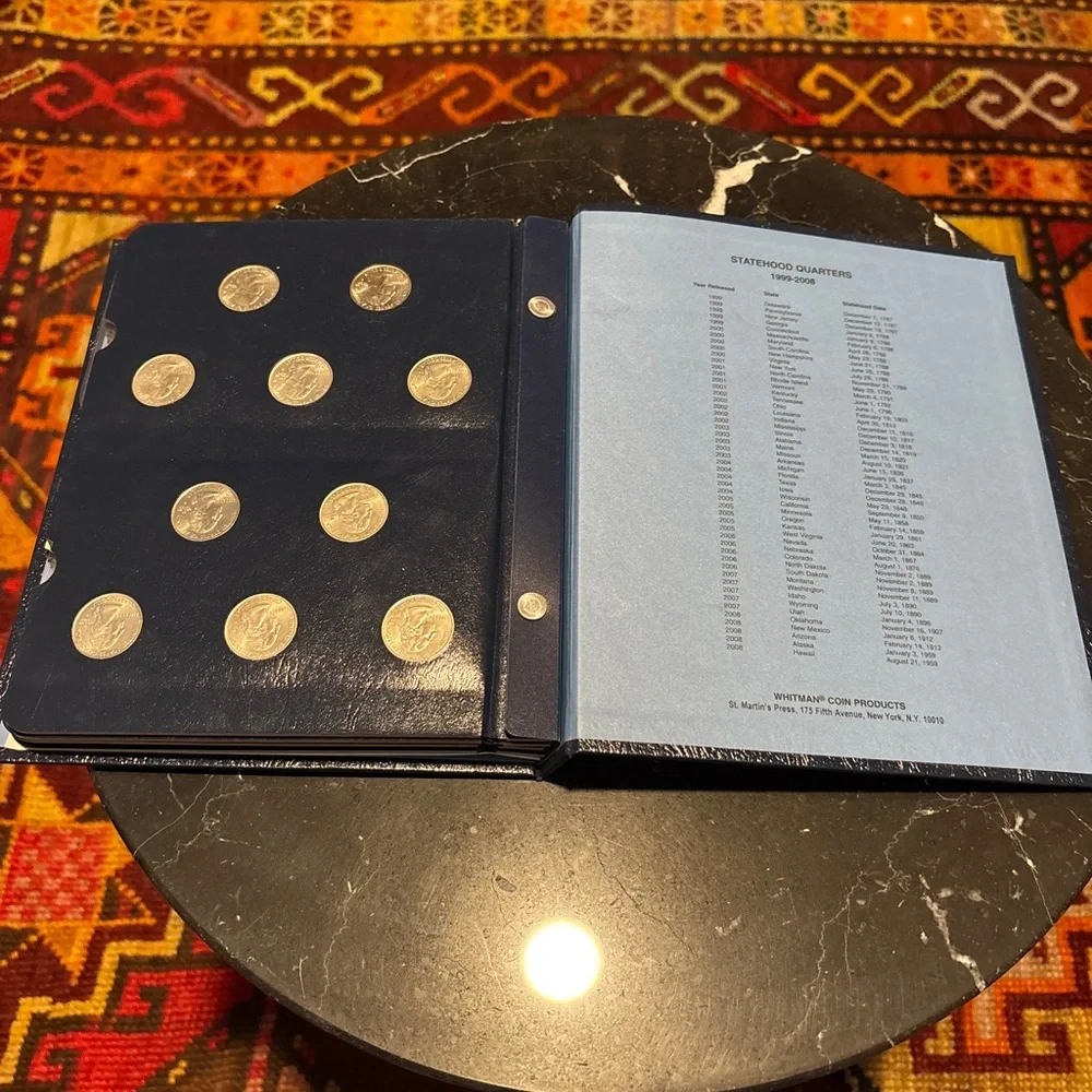 Statehood Quarters Collection Album w/ all 50 state quarters - Picture 3 of 4